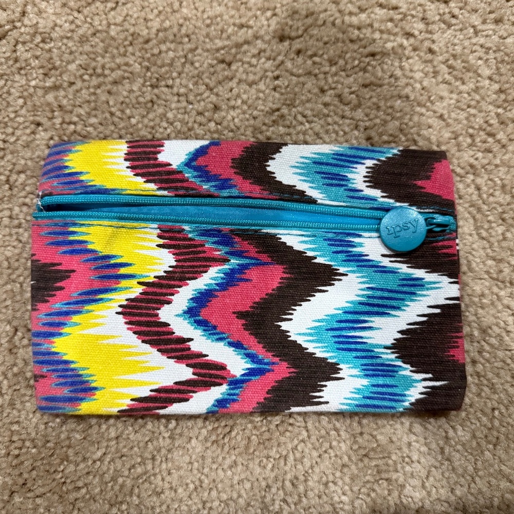 Ipsy Multicolor Makeup Bag Toiletry Bag Pencil Pouch Trap Sack